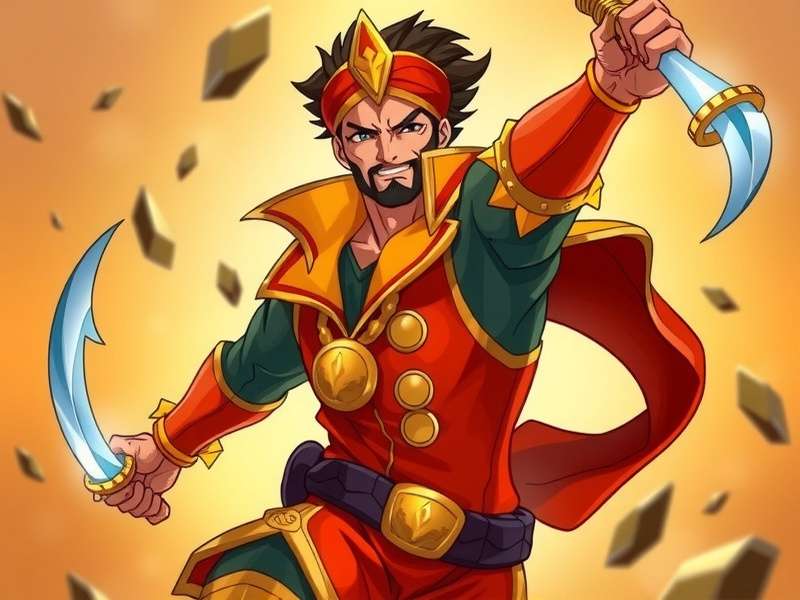 Dynamic Ginger Champions main character Ravi in action